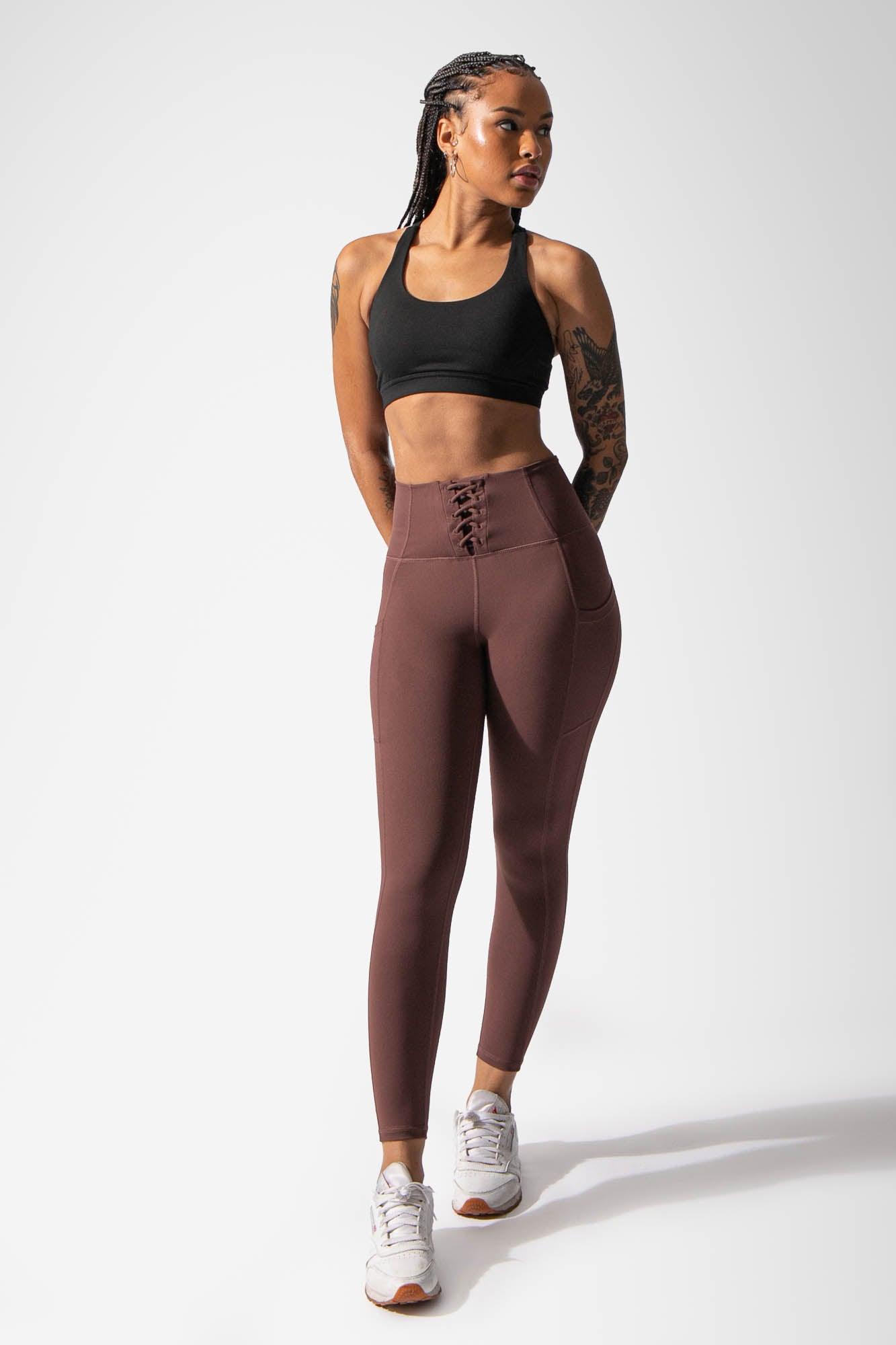 Lacey Pocket Leggings - Brown – Jed North Canada