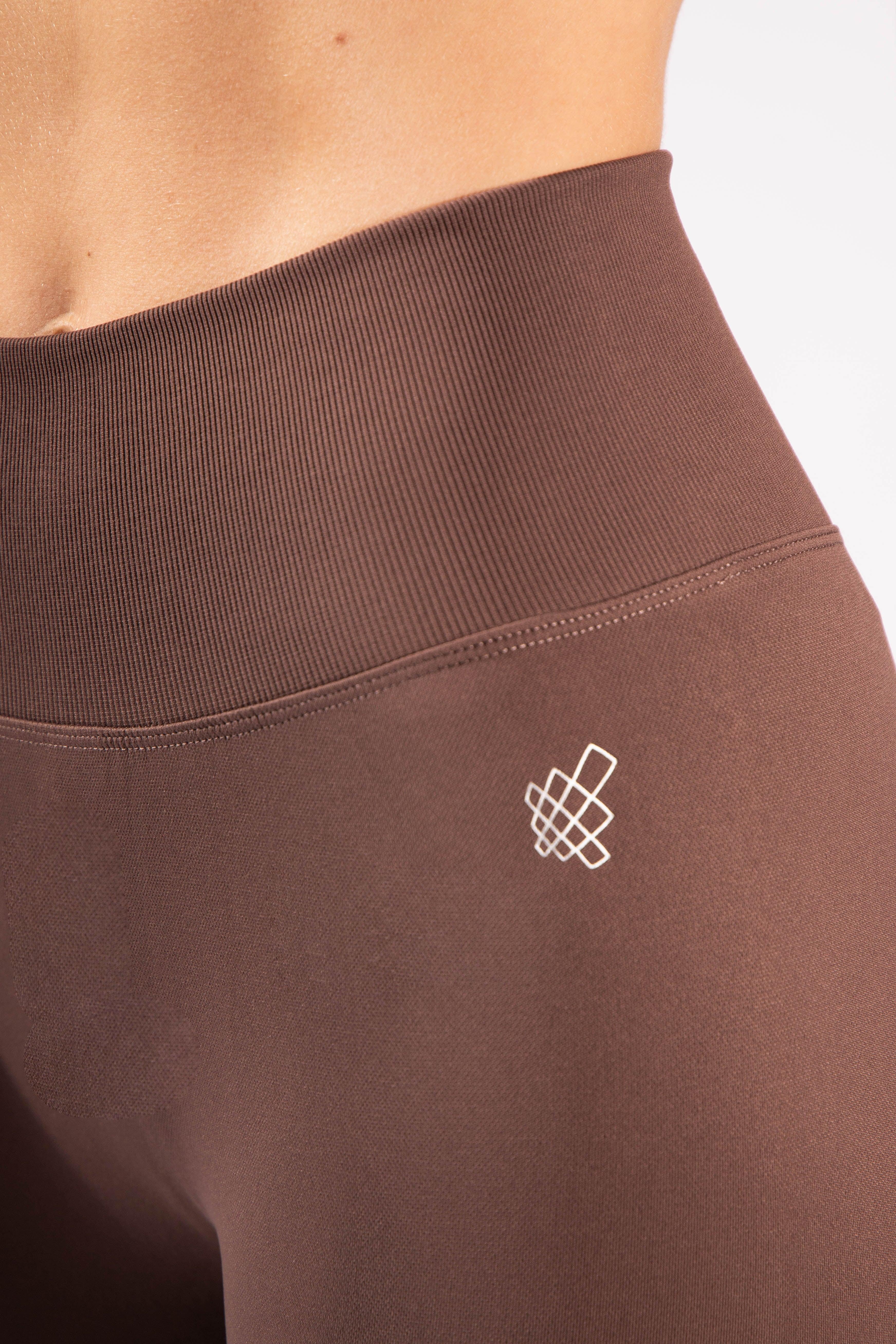 Active Seamless Workout Leggings - Brown