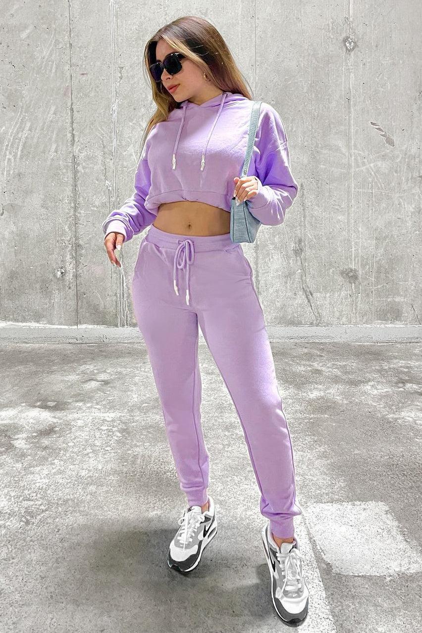 Women's Stretchy Lounge Jogger Pants - Purple (6545841717315)