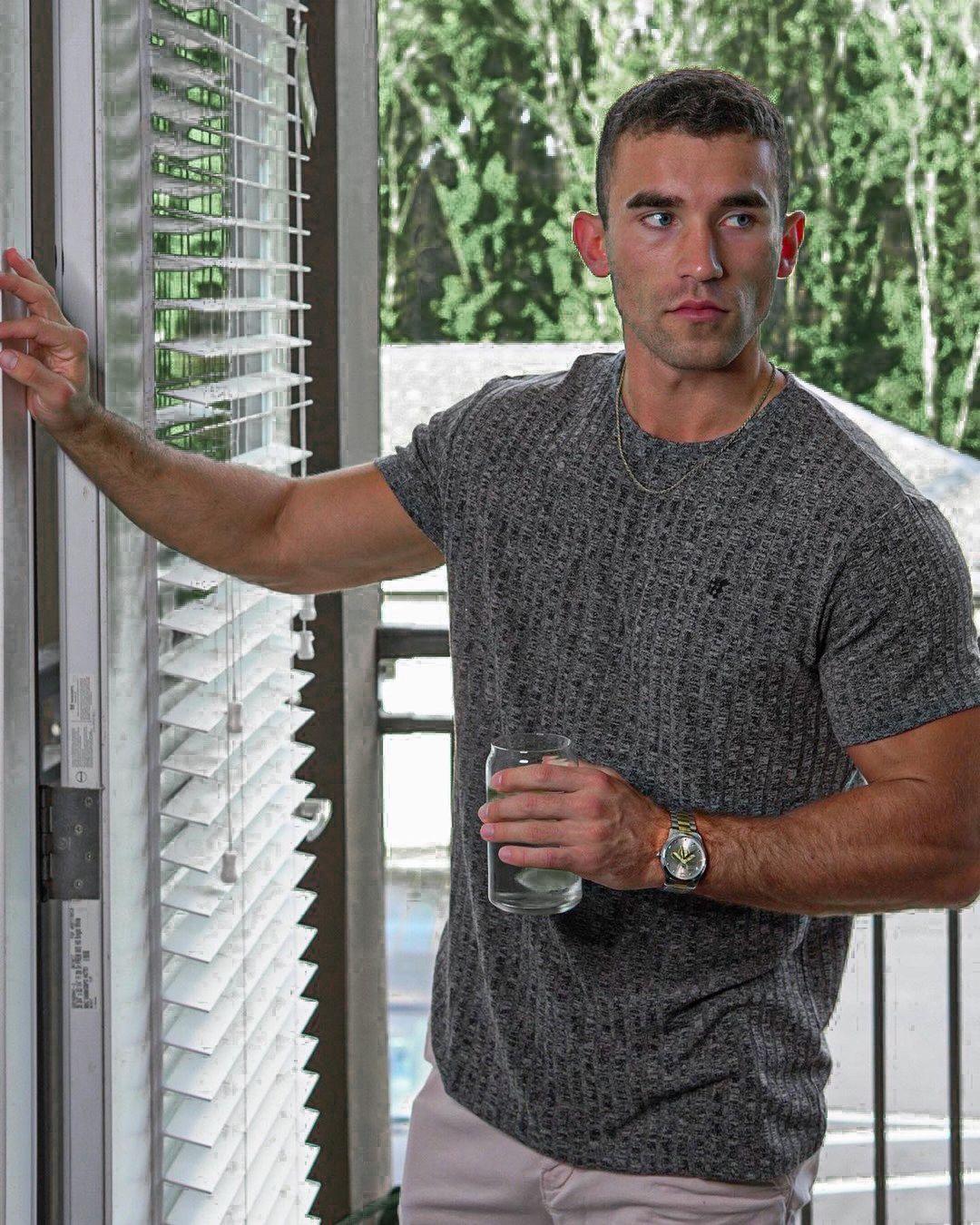 Ribbed Muscle T-Shirt - Dark Gray - Jed North Canada