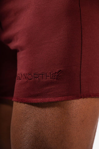 Motion 5'' Varsity Sweat Shorts - Maroon - Jed North Canada
