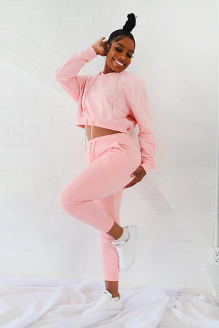 Wild Dreams Stretchy Lounge Joggers - Pink - Jed North Canada