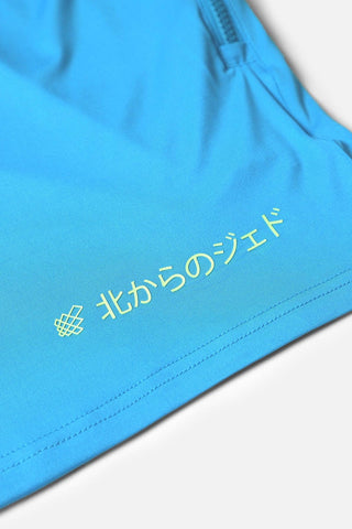 Agile Bodybuilding 4'' Shorts w Zipper Pockets - Japanese Blue - Jed North Canada