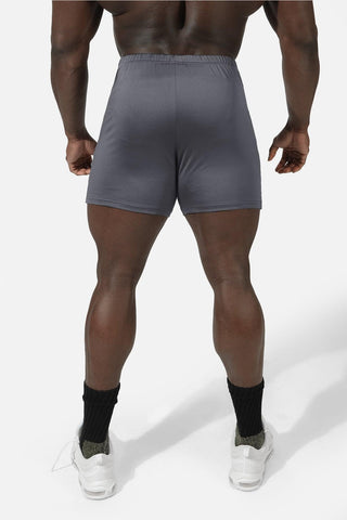 Agile Bodybuilding 4'' Shorts w Zipper Pockets - Tiger Gray - Jed North Canada