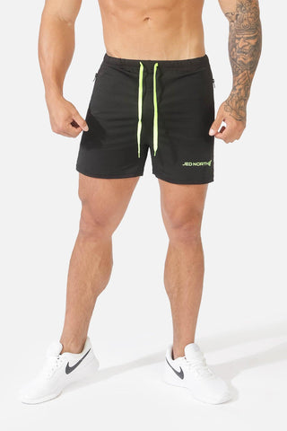 Agile Bodybuilding 4'' Shorts w Zipper Pockets - Black - Jed North Canada