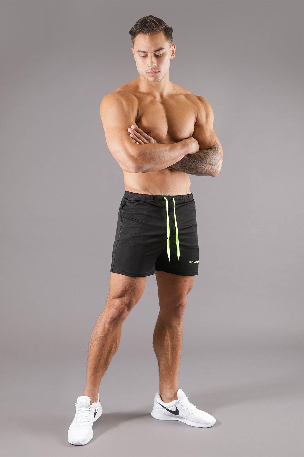 Agile Bodybuilding 4'' Shorts w Zipper Pockets - Navy Blue – Jed North  Canada