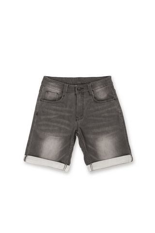Men's Rolled Hem Denim Shorts - Dark Gray - Jed North Canada