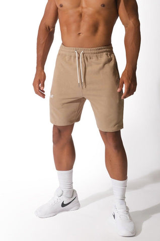 Men's Elite 8'' Sweat Shorts - Khaki - Jed North Canada
