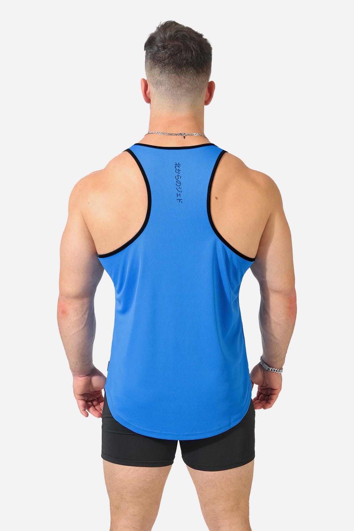 Utility Fast-Dry Workout Stringer - Blue & Black - Jed North Canada