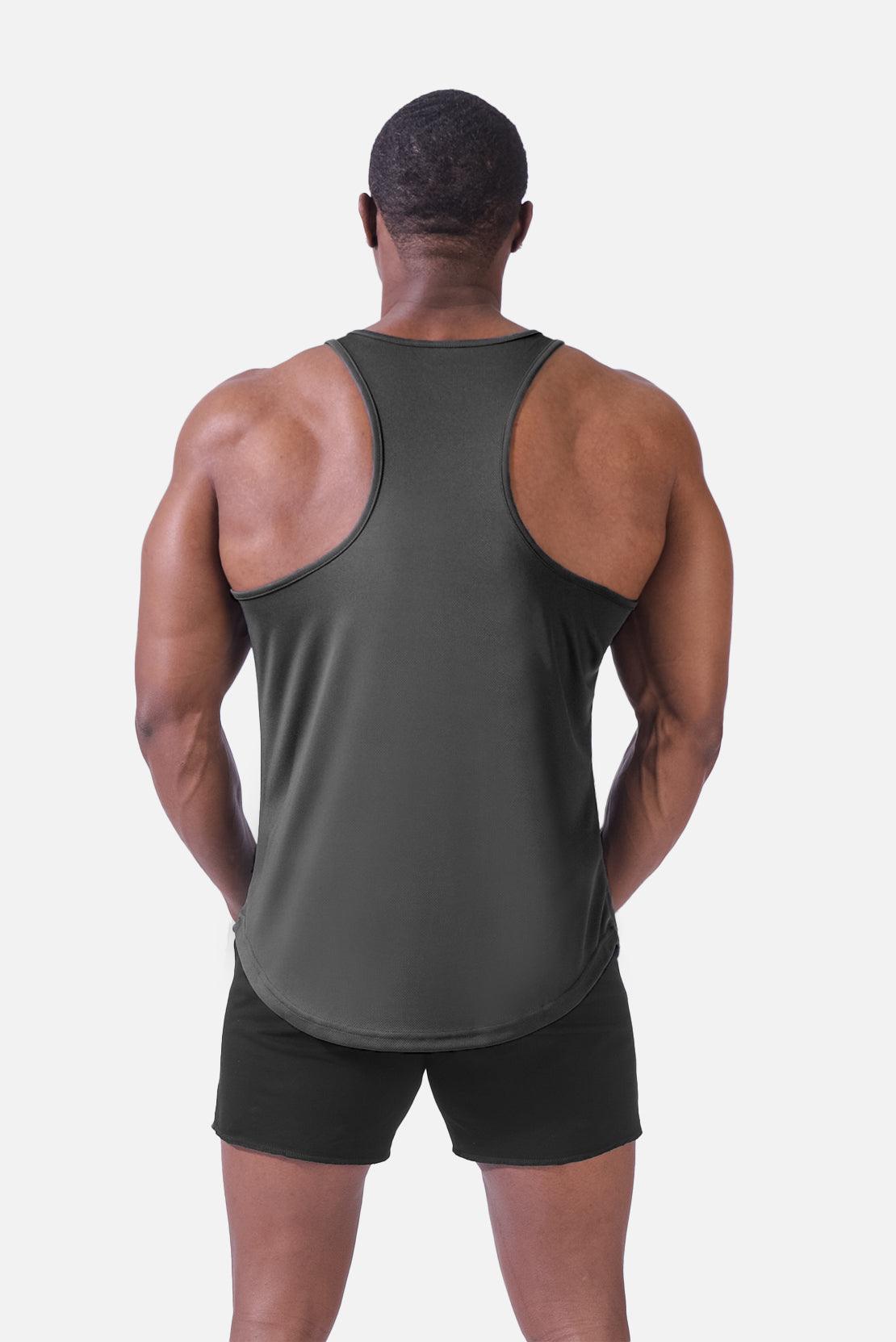 Workout Muscle Tee - Gray – Jed North