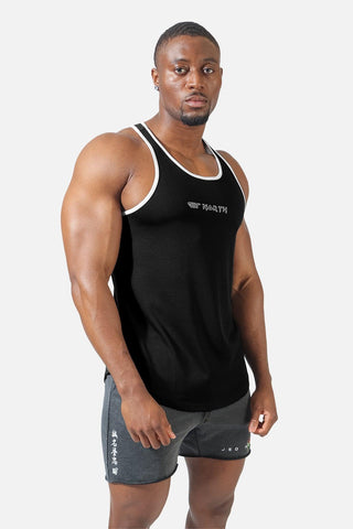 Utility Fast-Dry Workout Stringer - Black & White - Jed North Canada