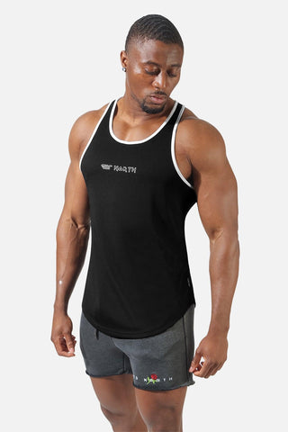 Utility Fast-Dry Workout Stringer - Black & White - Jed North Canada