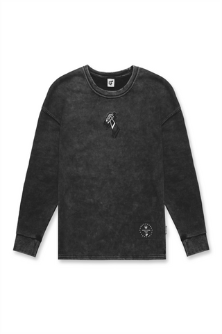 Certified Oversized Crewneck Sweater - Black Logo - Jed North Canada