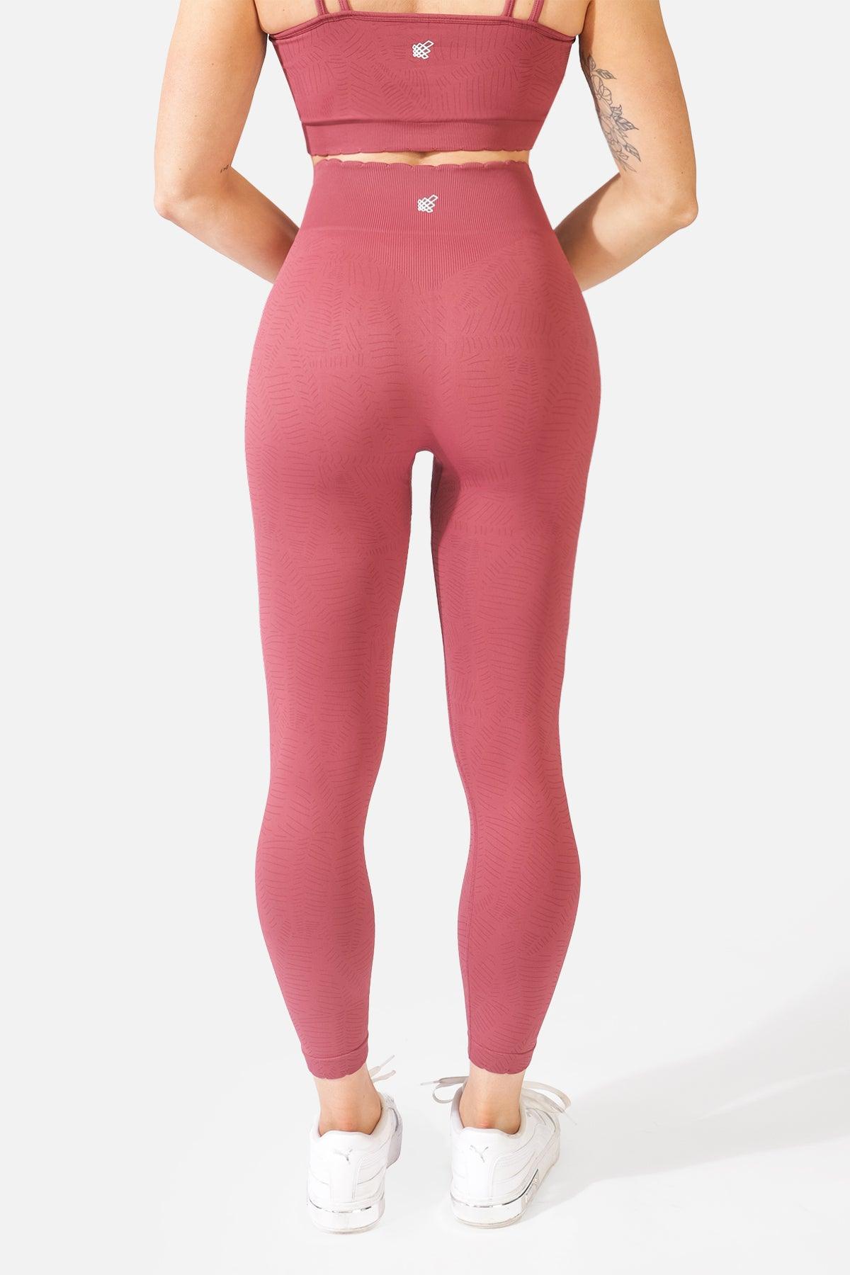 Scallop Hem Leggings - Etched Pink - Jed North Canada