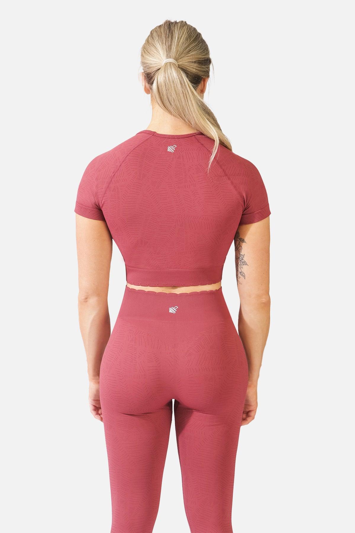 Scallop Hem Leggings - Etched Pink – Jed North Canada