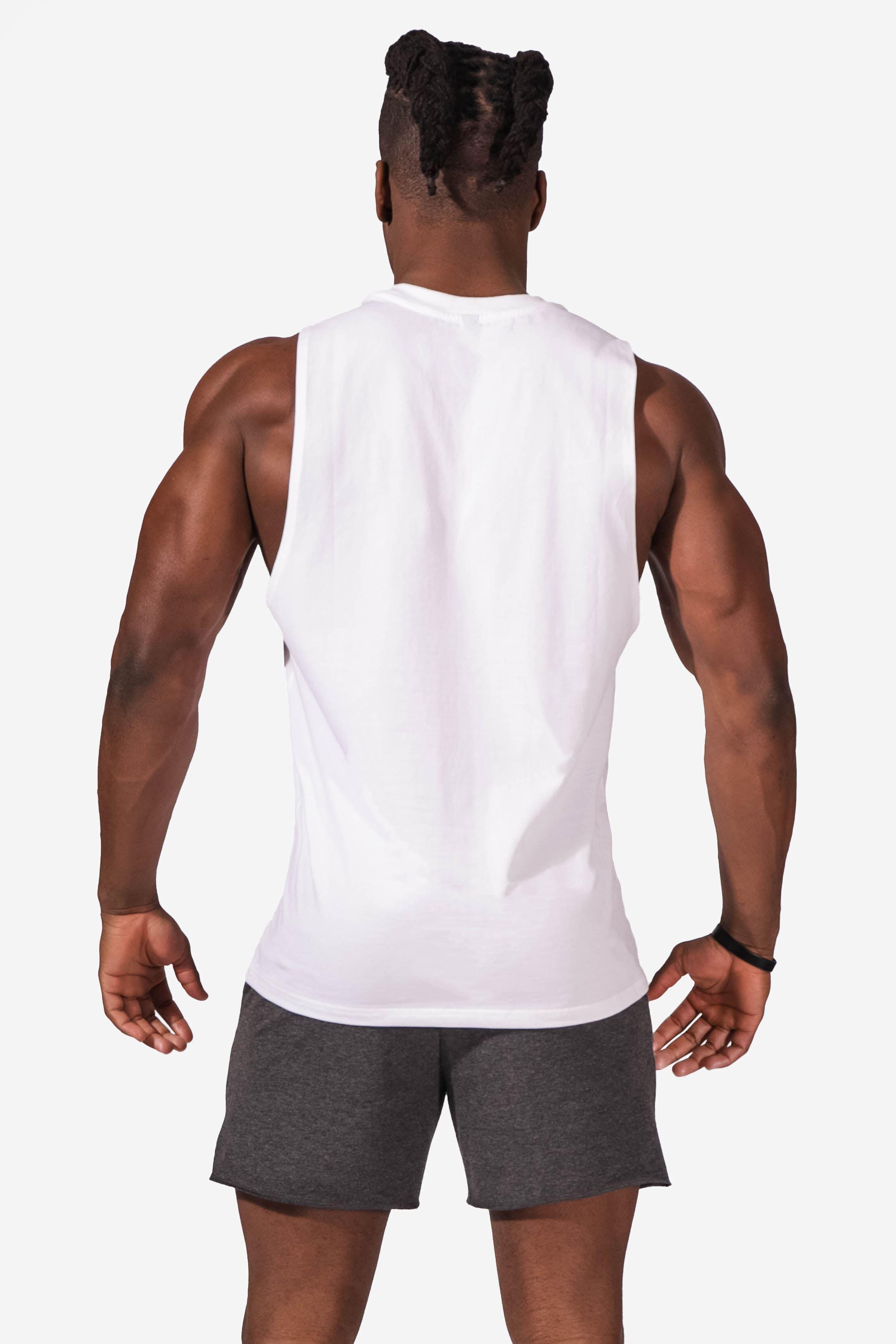Men's Sleeveless Cut Off Tank Top Shirt (6569382379587)