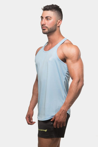 Dri-Fit Workout Bodybuilding Stringer - Light Blue - Jed North Canada